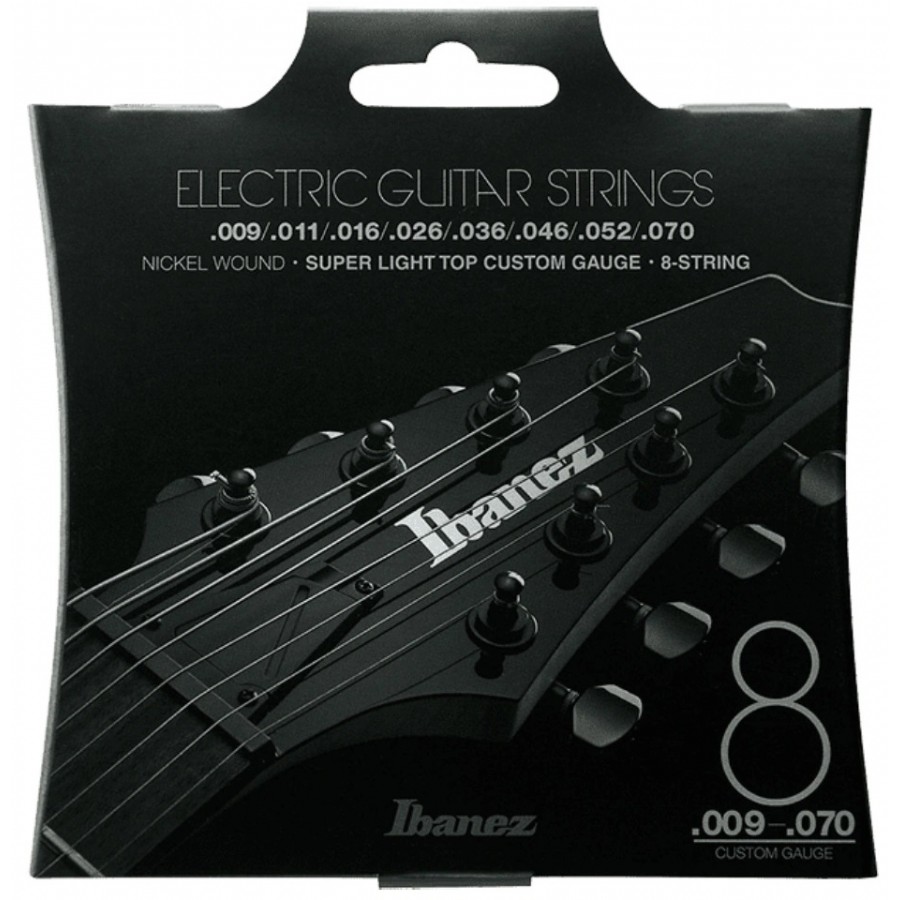 Ibanez IEGS82 Nickel Wound Electric 8str Takım Tel 8 Telli Elektro Gitar Teli - 009-070