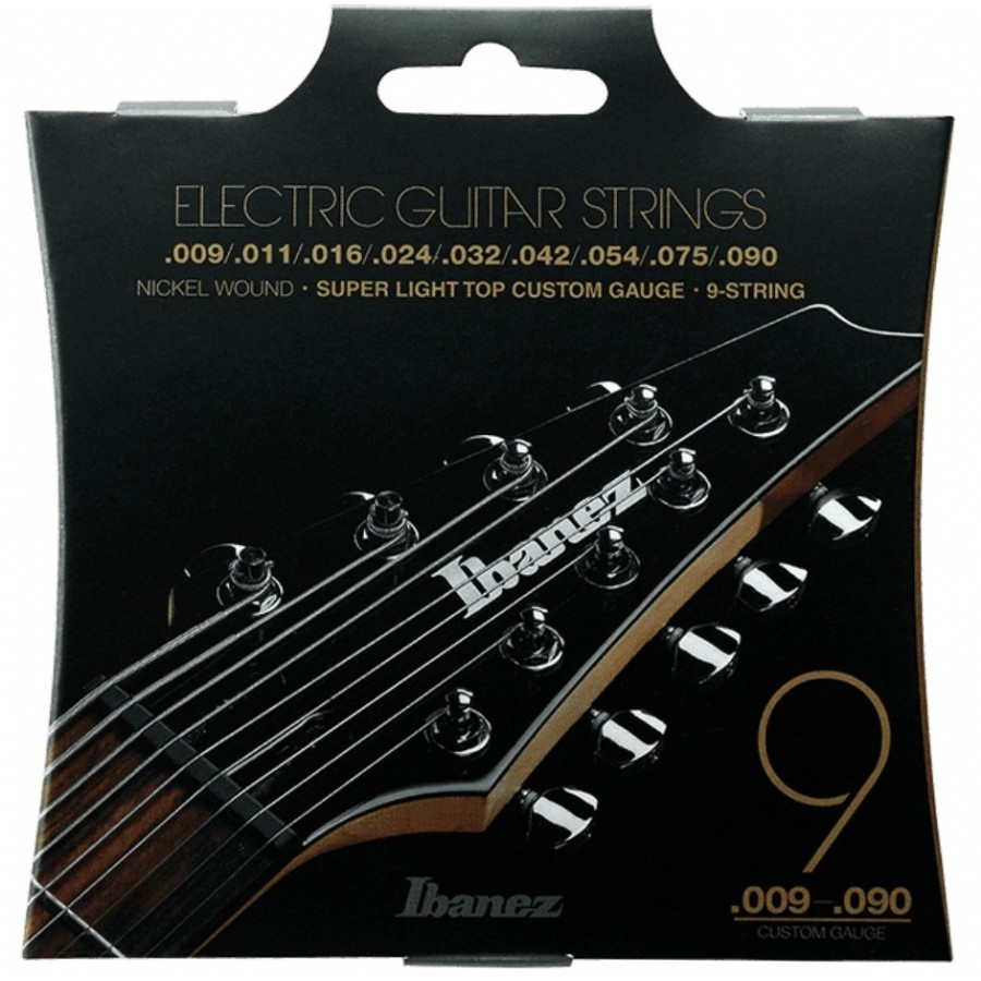 Ibanez IEGS9 Nickel Wound Electric 9str Takım Tel 9 Telli Elektro Gitar Teli - 009 - .090