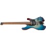 Ibanez QX54QM Quest Series Headless Guitar BSM - Blue Sphere Burst Matte Elektro Gitar