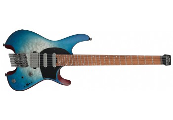 Ibanez QX54QM Quest Series Headless Guitar BSM - Blue Sphere Burst Matte - Elektro Gitar