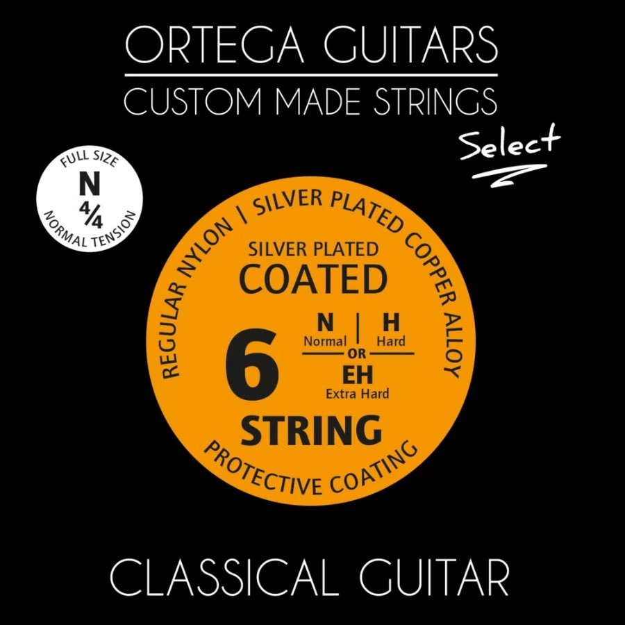 Ortega NYS44N Regular Nylon Authentic Set Takım Tel Klasik Gitar Teli
