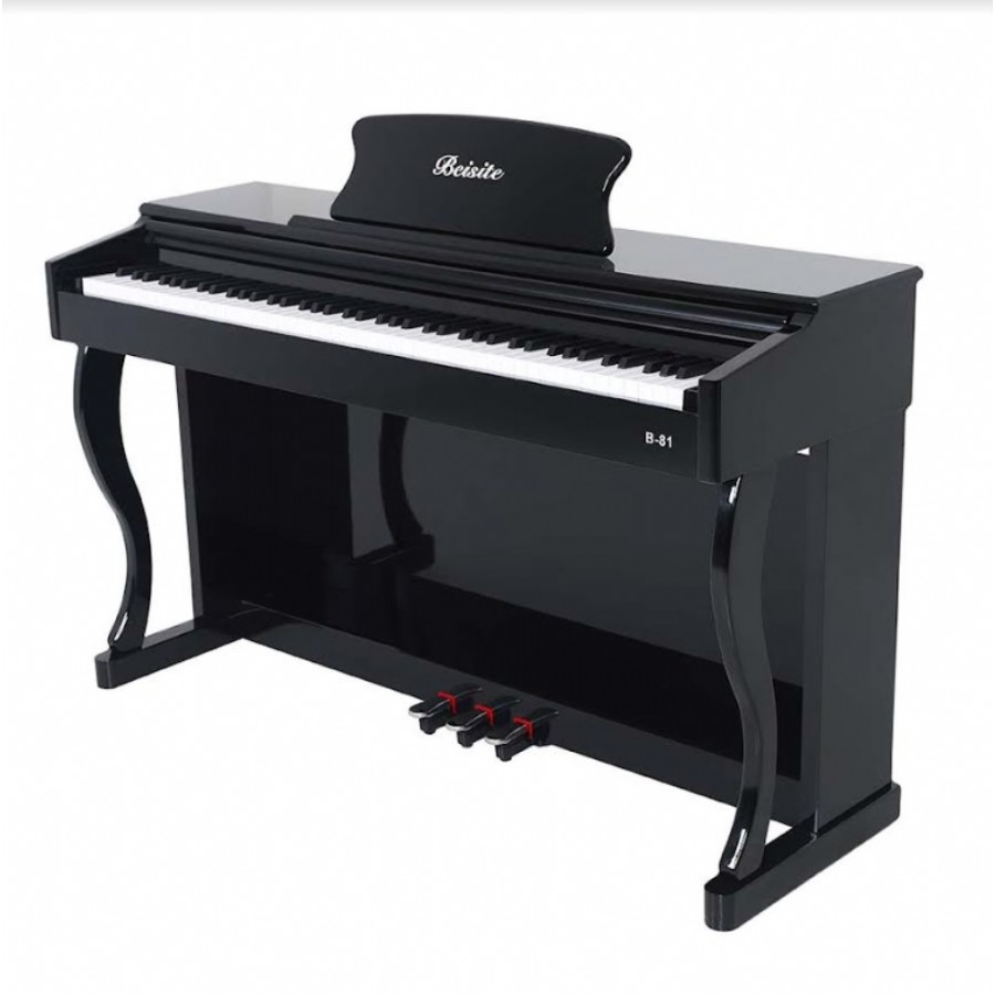 Beisite B81 Wood Grain - Black Dijital Piyano