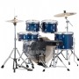 Mapex VE5044FTC Venus 5-piece Fusion Complete Drum Set Blue Metallic Akustik Davul