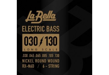 La Bella RX-N6D Takım Tel - 6 Telli Bas Gitar Teli 30-130