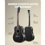 Donner DAT-110D Dreadnought Naturel Akustik Gitar Seti