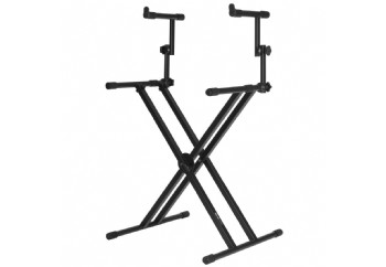 Gator GFW-KEY-5100X 2 Tier X Style Keyboard Stand black - Çift Katlı Klavye Standı