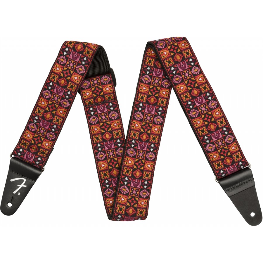 Fender Festival Straps Red Mosaic Gitar Askısı