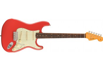 Fender American Vintage II 1961 Stratocaster Fiesta Red - Slab Rosewood - Elektro Gitar