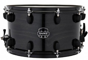 Mapex MPX Maple/Poplar Hybrid Shell - MPNMP4800BMB Trans Midnight Black - 14x8 Trampet