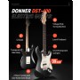 Donner Seeker Series DST-400 Black Elektro Gitar Seti