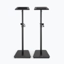 On Stage SMS7500B Wood Studio Monitor Stands (Black, Pair) Black