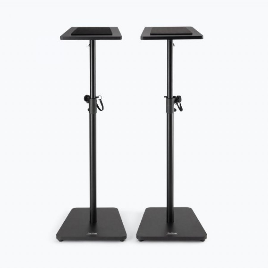 On Stage SMS7500B Wood Studio Monitor Stands (Black, Pair) Black 2'li Stüdyo Monitörü Standı