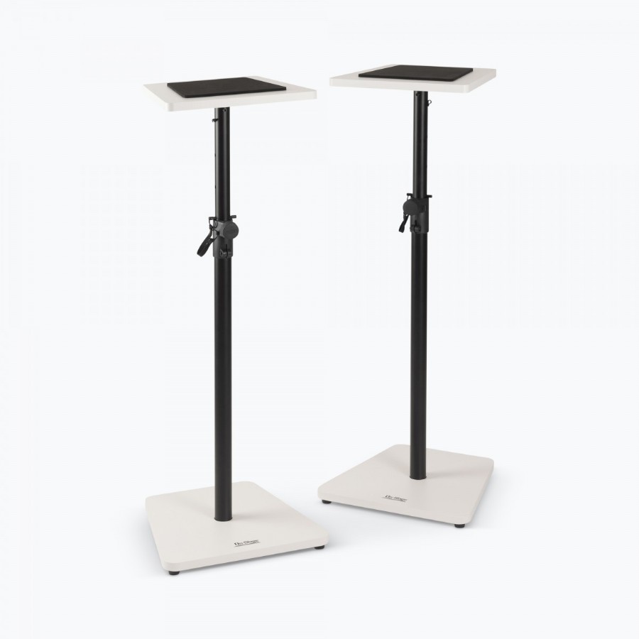On Stage SMS7500B Wood Studio Monitor Stands (Black, Pair) White 2'li Stüdyo Monitörü Standı