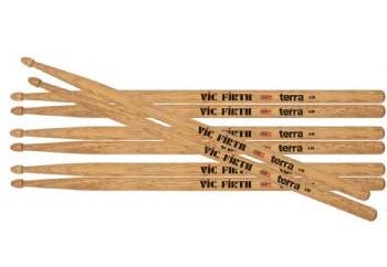 Vic Firth American Classic 5BT Terra Series Drumsticks 4 Lü Paket -  5B Baget