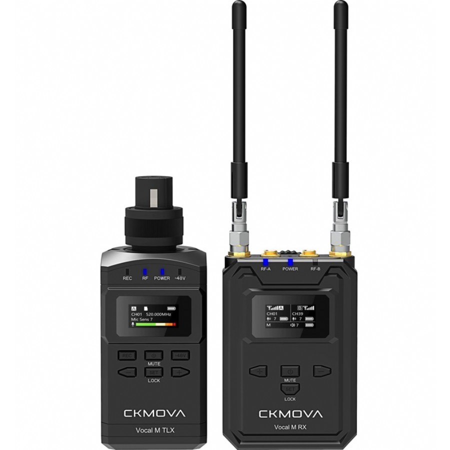 CKMOVA Vocal M V3 Professional UHF Dual-Channel Wireless Mic Telsiz Mikrofon Sistemi (Wireless-Kablosuz)