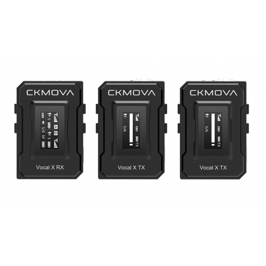 CKMOVA VOCAL X V2 2.4Ghz Ultra-Compact Dual-Channel Wireless Mic Telsiz Mikrofon Sistemi (Wireless-Kablosuz)