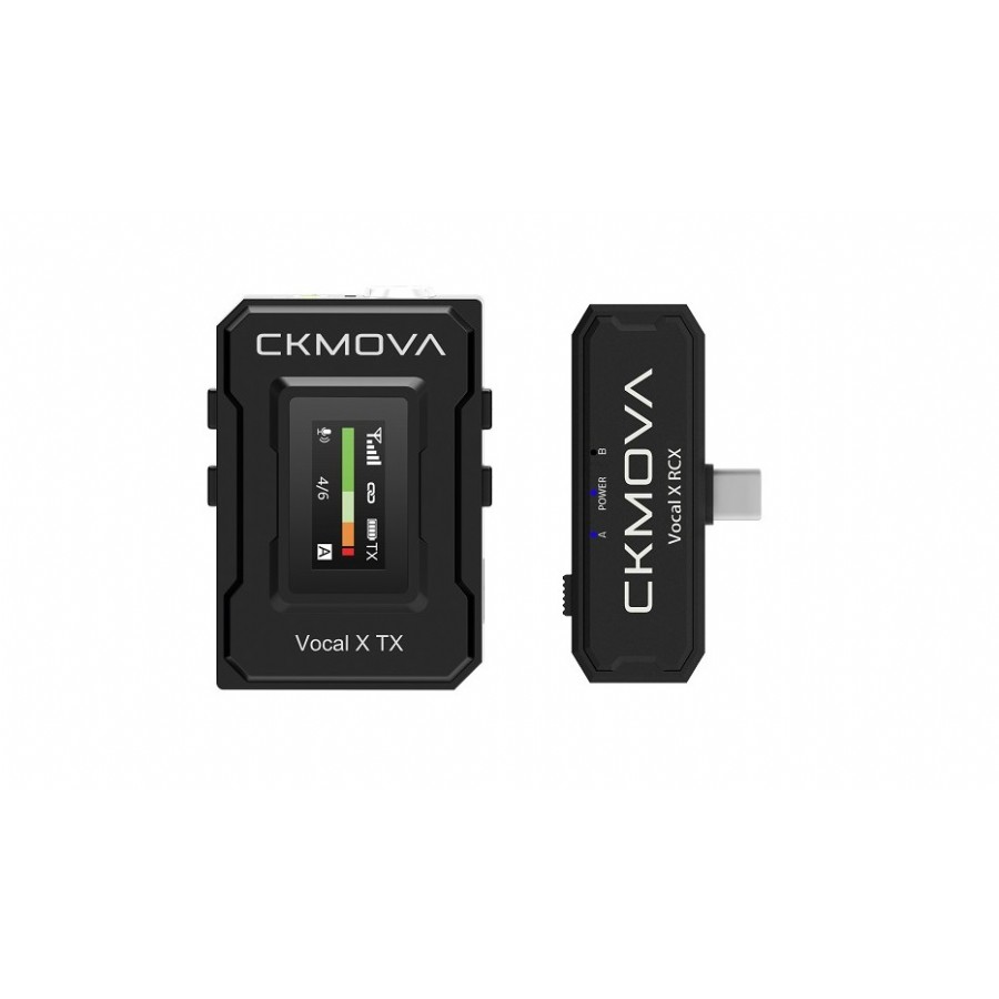 CKMOVA X V3 Ultra-compact 2.4GHz Dual-Channel Wireless Mic Telsiz Mikrofon Sistemi (Wireless-Kablosuz)