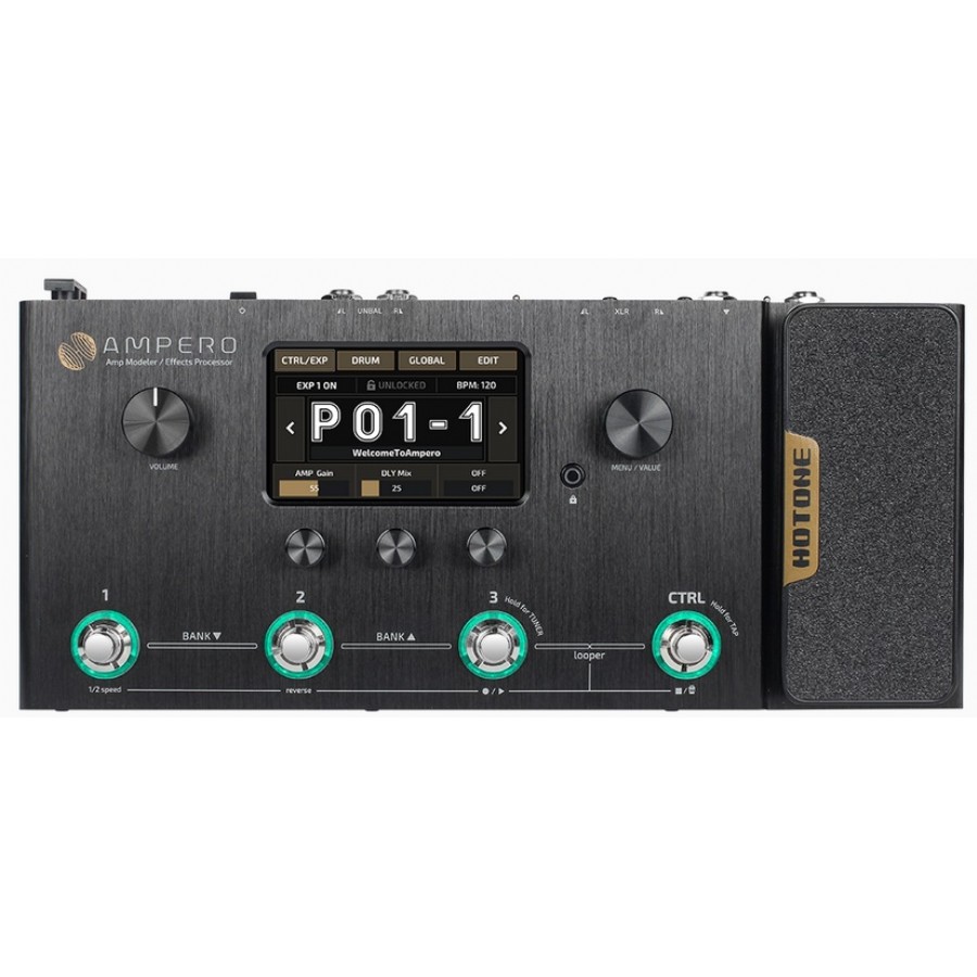 Hotone MP-100 Ampero Amp Modeler & Effects Processor Gitar Prosesör