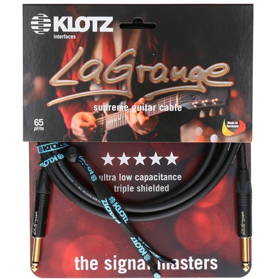 Klotz LA-GPP0300 Grange Neutrik Altın Uçlu Enstrüman Kablosu - 3 metre