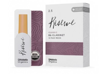 Rico Royal By Daddario Organic Reserve Classic No:2.5 - Bb Clarinet Reeds No:2 Bb Klarnet Kamışı (10'lu Paket)