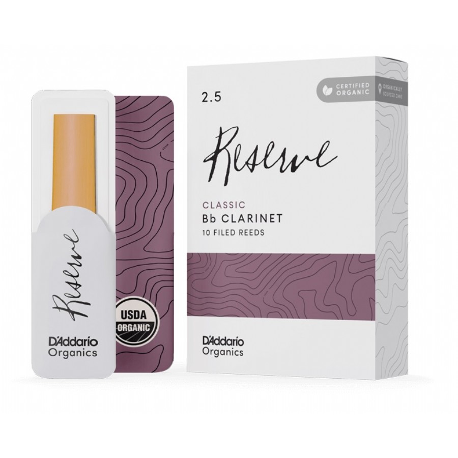 Rico Royal By Daddario Organic Reserve Classic No:2.5 Bb Clarinet Reeds No:2 Bb Klarnet Kamışı (10'lu Paket)