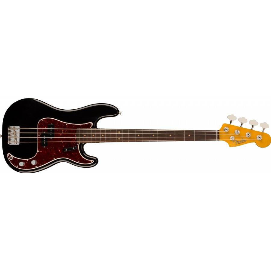 Fender American Vintage II 1960 Precision Bass Black - Slab Rosewood Bas Gitar