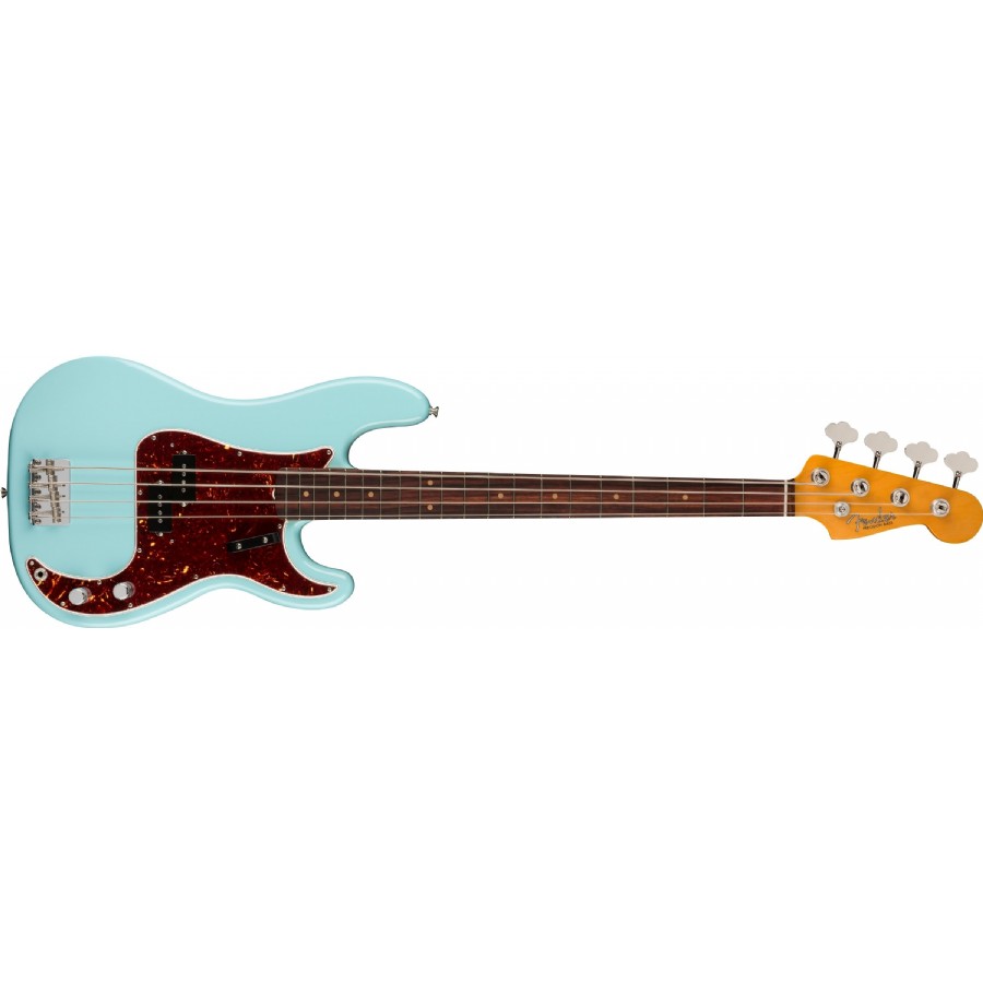 Fender American Vintage II 1960 Precision Bass Daphne Blue - Slab Rosewood Bas Gitar