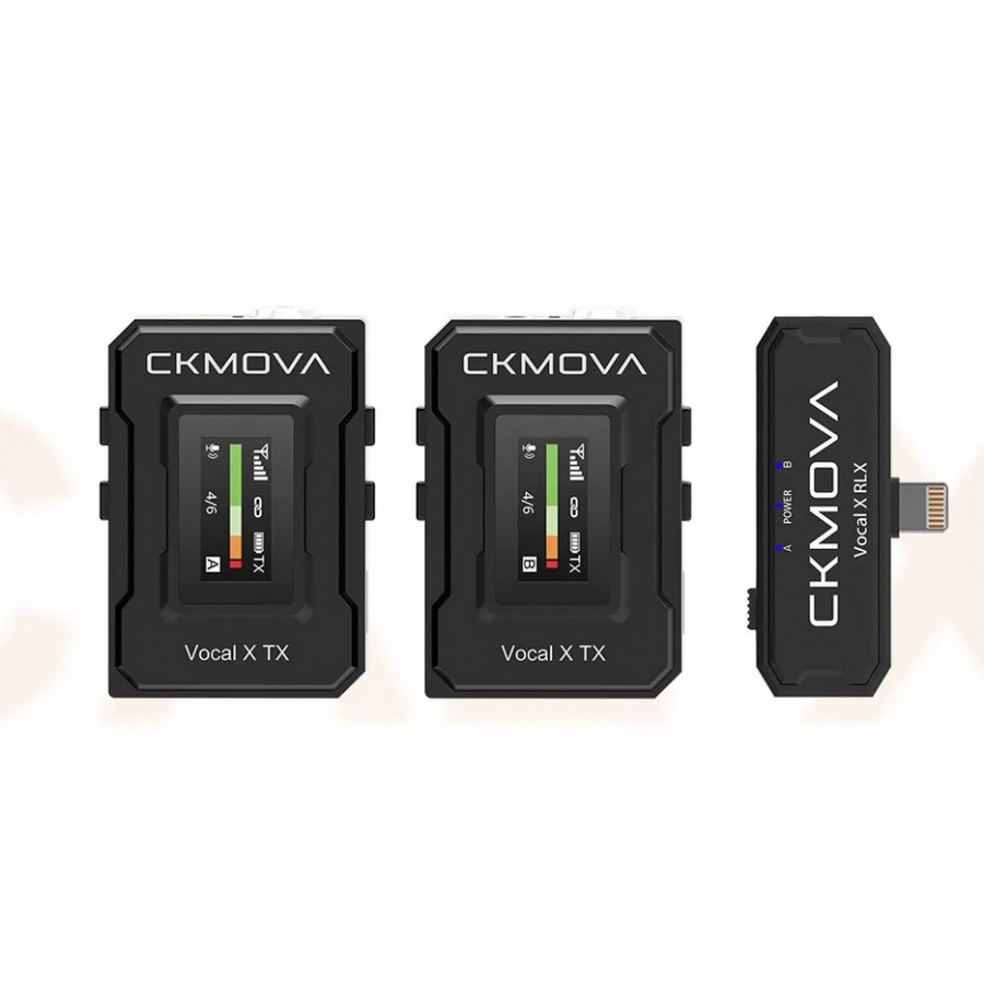 CKMOVA Vocal X V6 2.4 Ghz Dual-Channel Wireless Mic Telsiz Mikrofon Sistemi (Wireless-Kablosuz)