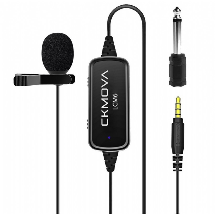 CKMOVA LCM6 Omnidirectional Lavalier Microphone with 3.5mm TRRS Condenser Yaka Mikrofonu