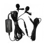 CKMOVA LCM6D Broadcast Quality Dual-head Lavalier Microphone for DSLR 2'li Condenser Yaka Mikrofonu