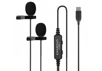 CKMOVA LCM 2CD Dual-head Lavalier Microphone for USB Type-C Devices - 2'li Condenser Yaka Mikrofonu