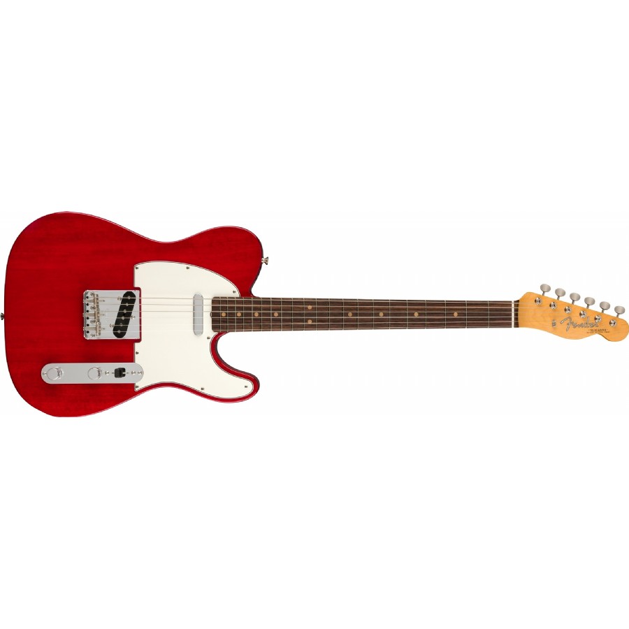 Fender American Vintage II 1963 Telecaster Crimson Red Transparent - Round-Laminated Rosewood Elektro Gitar