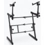 On Stage KS7365EJ Folding-Z Keyboard Stand with Second Tier 2 Katlı Org Standı