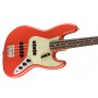 Fender Vintera II 60s Jazz Bass Fiesta Red - Slab Rosewood Bas Gitar