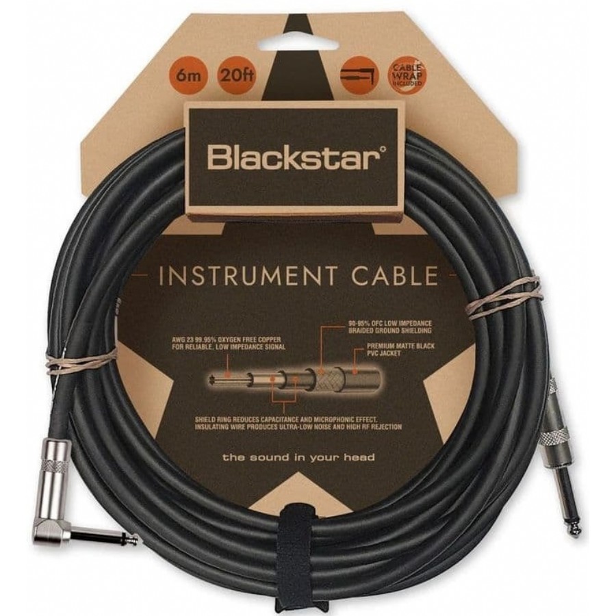 Blackstar BS-CABLE-STD-6M-SA Standard Instrument Cable Enstrüman Kablosu (6 m)