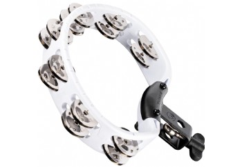 Meinl HTMT2 Stainless Steel Jingle Headliner Range Mounted White - Tamburin