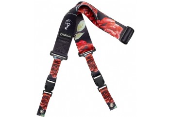 DiMarzio DD2246 - Polyphia Floral Muse Siyah ClipLock Gitar Askısı