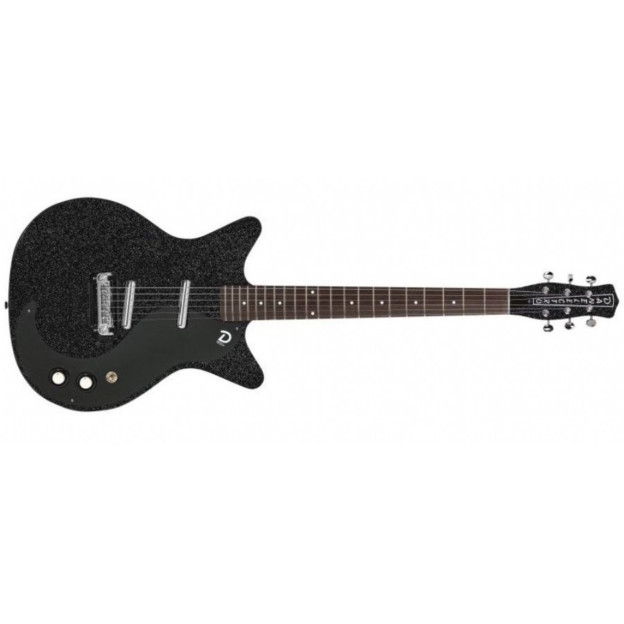 Danelectro BO59 Blackout 59 Black Metalflake Elektro Gitar