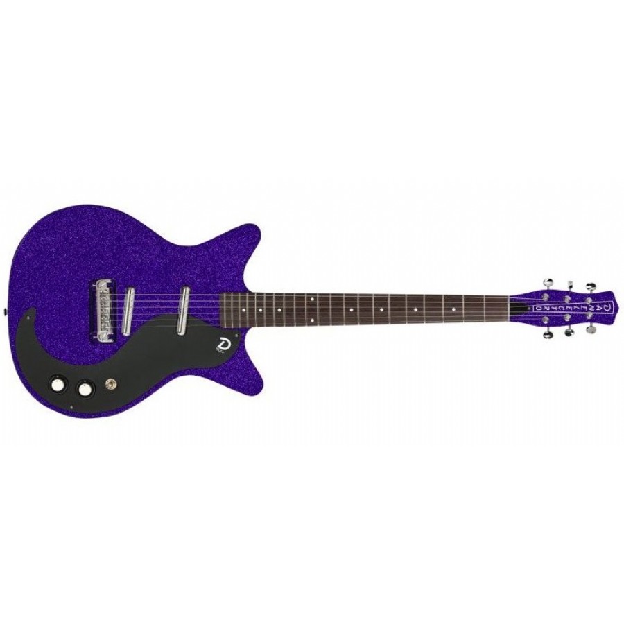 Danelectro BO59 Blackout 59 Purple Metalflake Elektro Gitar