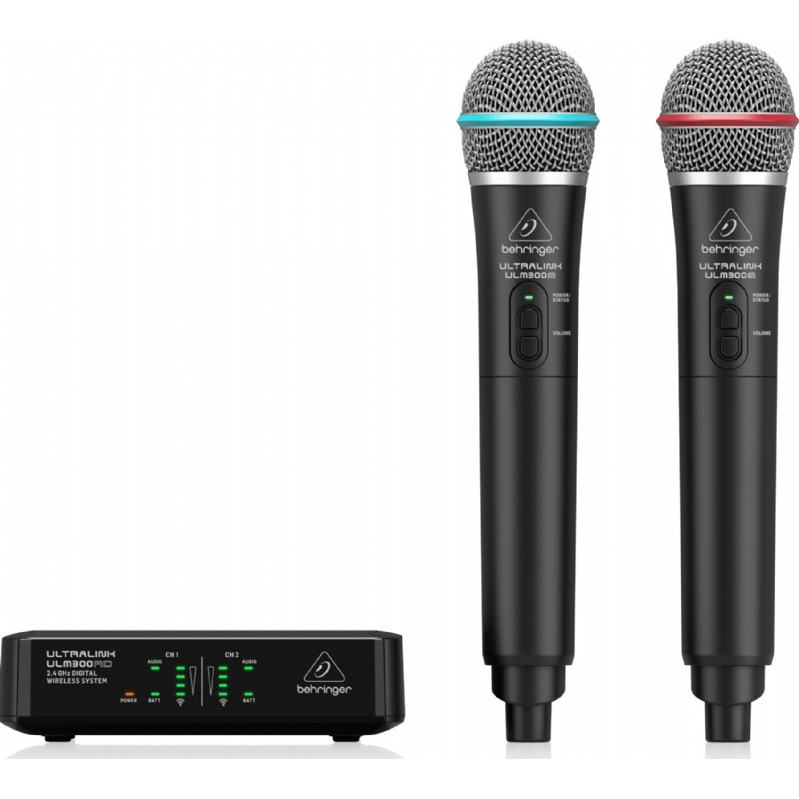 Behringer ULM302MIC Wireless Dual Handheld Microphone System Telsiz Mikrofon Sistemi (Wireless-Kablosuz)