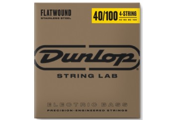 Jim Dunlop DBFS40100 Stainless Steel Flatwound Bass Strings Takım Tel - Bas Gitar Teli 40-100