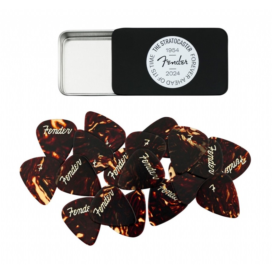 Fender 70th Anniversary Pick Tin - 12 Picks 12li Pena