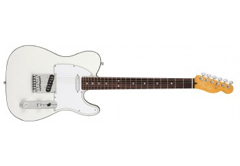 Fender American Ultra Telecaster Arctic Pearl - Rosewood -  Elektro Gitar