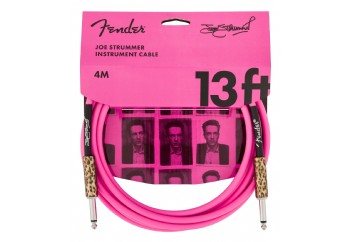 Fender Joe Strummer Instrument Cable, Pink Leopard - Enstrüman Kablosu (4 metre)