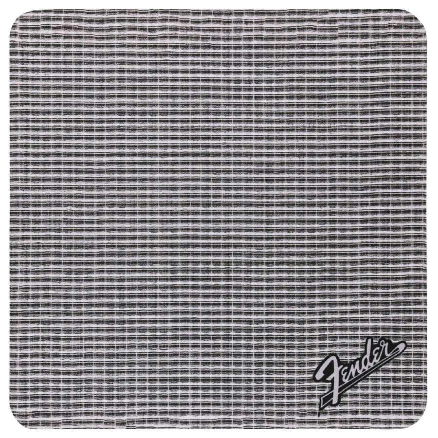 Fender Grill Cloth Black and Silver Mousepad