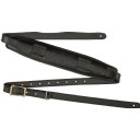 Fender Mustang Leather Saddle Straps - Long Black