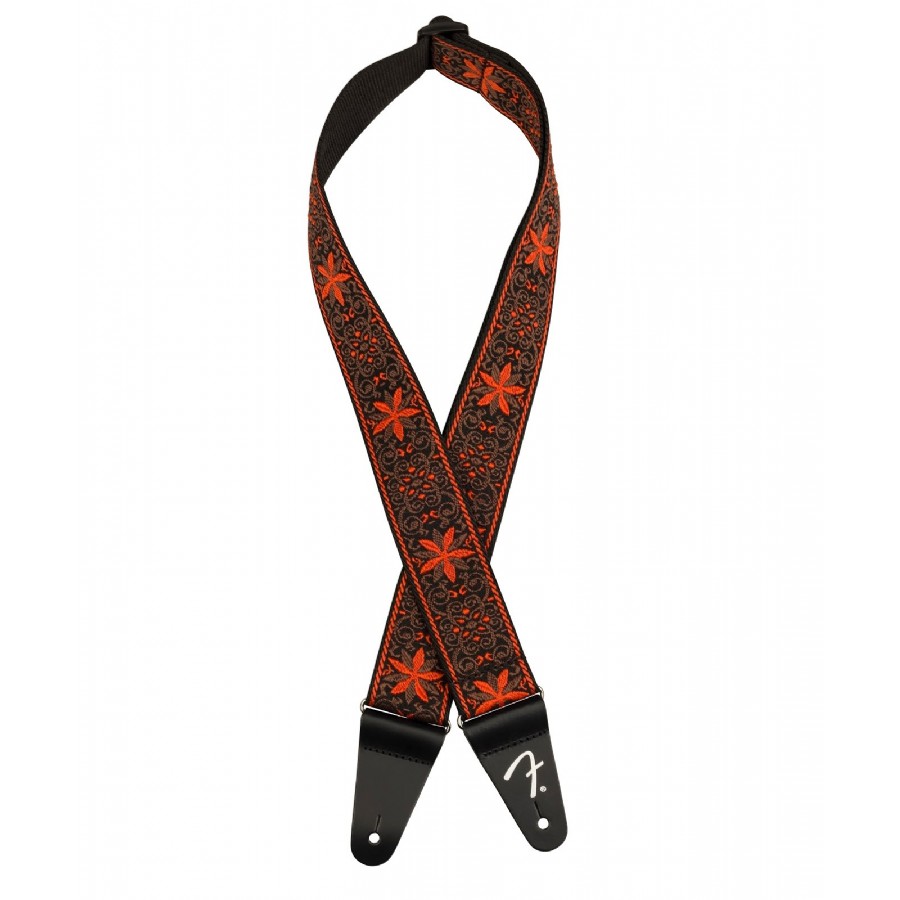 Fender Pasadena Woven Straps Orange Wallflower Gitar Askısı