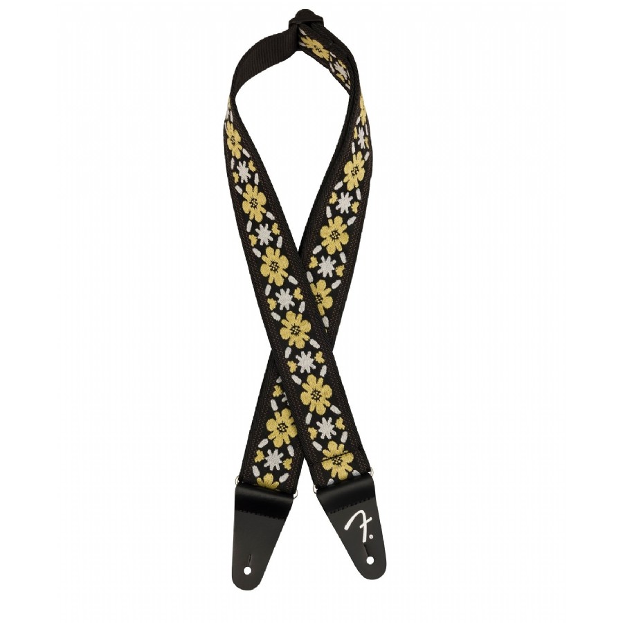 Fender Pasadena Woven Straps Yellow Clover Gitar Askısı