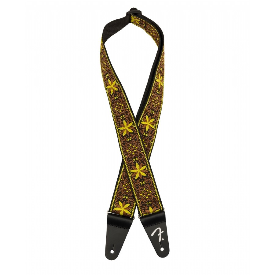 Fender Pasadena Woven Straps Yellow Wallflower Gitar Askısı