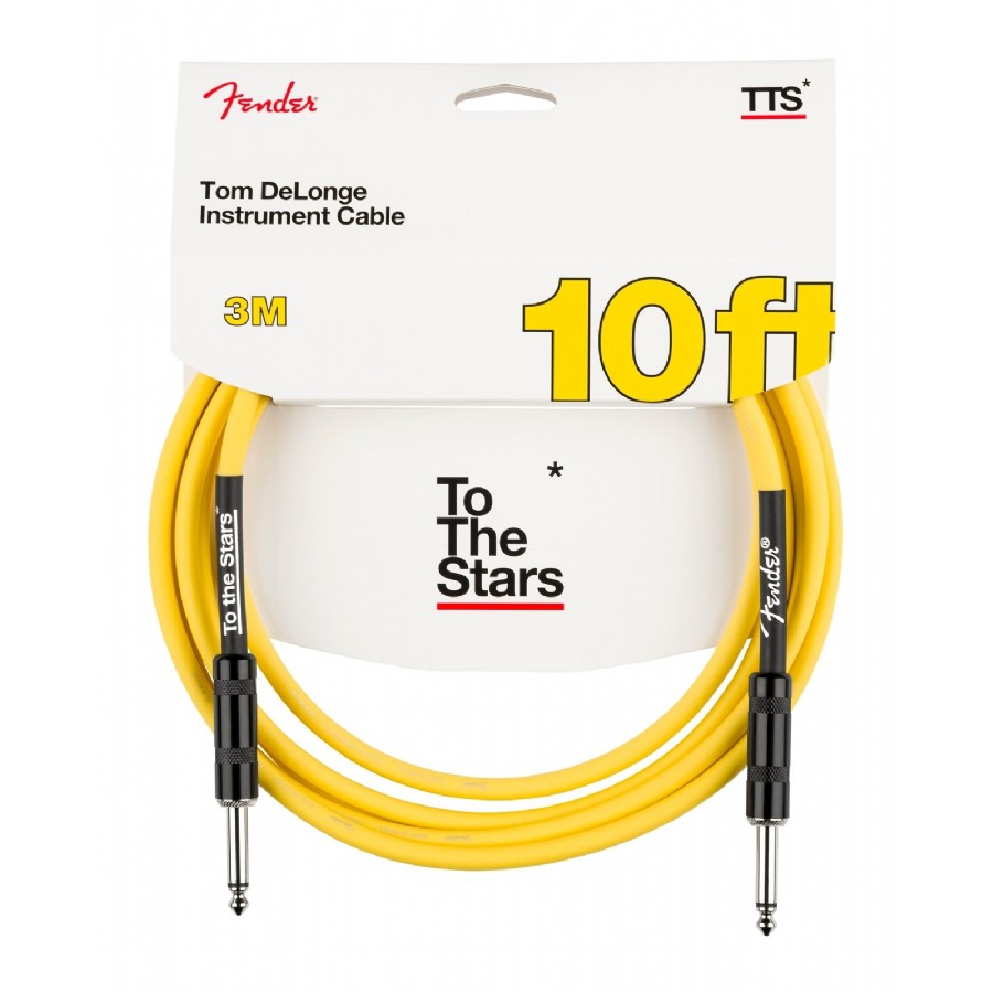 Fender Tom DeLonge To The Stars Instrument Cable Graffiti Yellow Enstrüman Kablosu (3 metre)